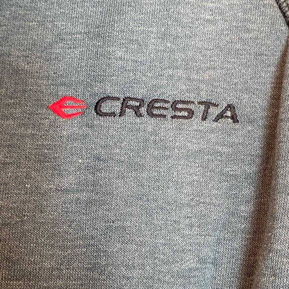 Cresta Iconic Hooded Hooded Sweatshirt in Size Medium Color OIL GREEN - Picture 3 of 9